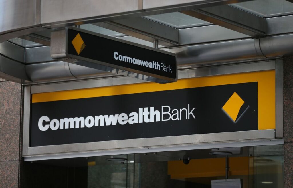 Commonwealth Bank signage with a focus on predicting RBA interest rates for 2024."